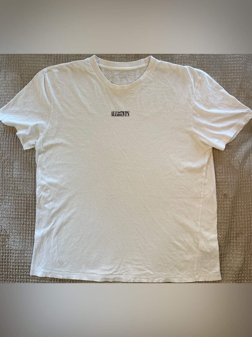 AllSaints Opposition SS Crew Tee White Men’s Medium Made in Portugal